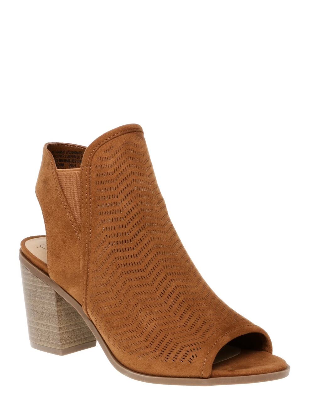 NWT Women’s 8.5 Wide Memory Foam Chunky Boho Chic Block Heel Bootie in Chesnut